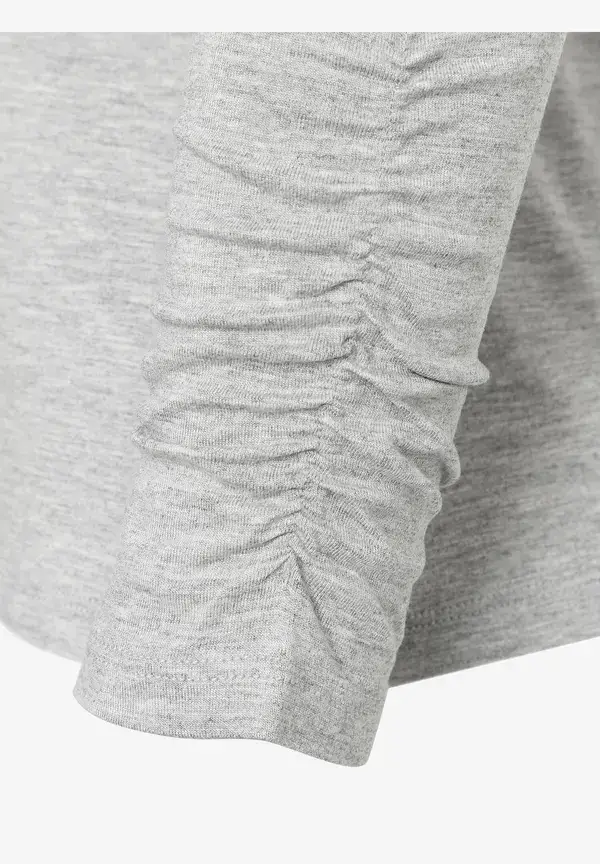 More & More Rollkragenshirt, grau melange, Herbst-Kollektion Saisonschlussverkauf