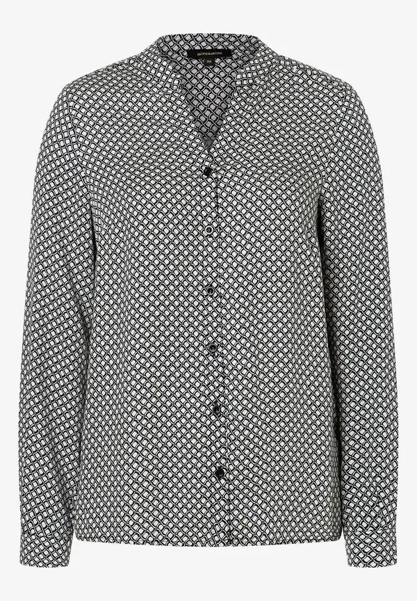 More & More Viskosebluse, Minimal-Print, Herbst-Kollektion Black Friday