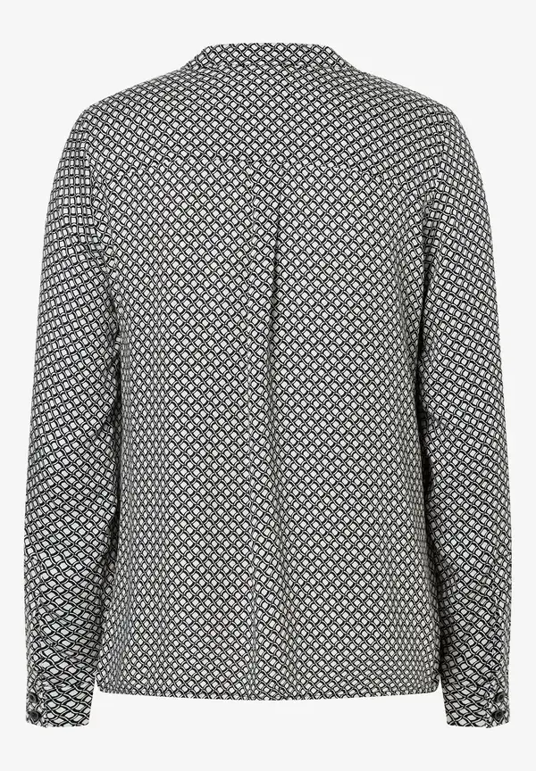More & More Viskosebluse, Minimal-Print, Herbst-Kollektion Black Friday