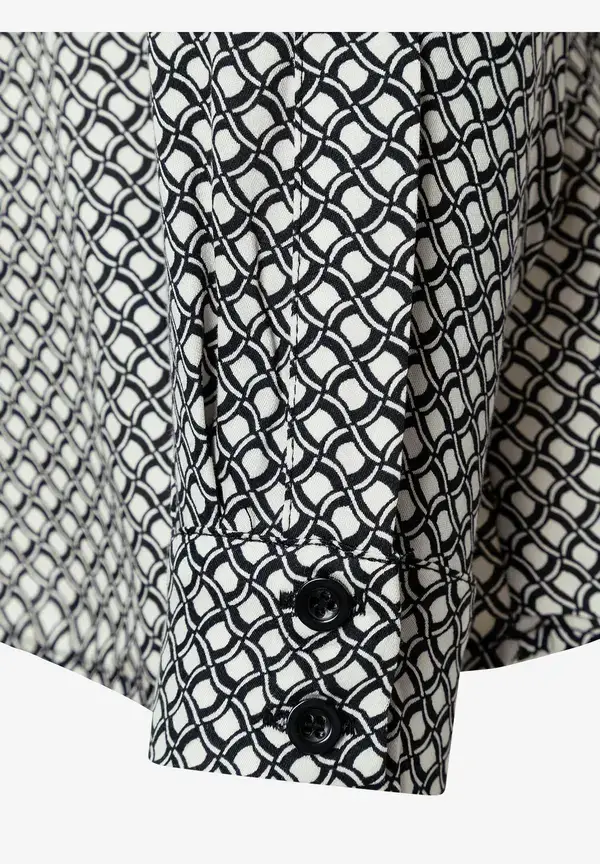 More & More Viskosebluse, Minimal-Print, Herbst-Kollektion Black Friday