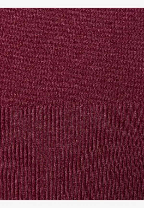 More & More Feinstrickpullover, bordeaux, Herbst-Kollektion Cyber Monday