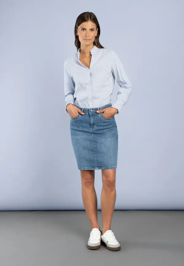 More & More Jeansrock, Five-Pocket Heißer Verkauf
