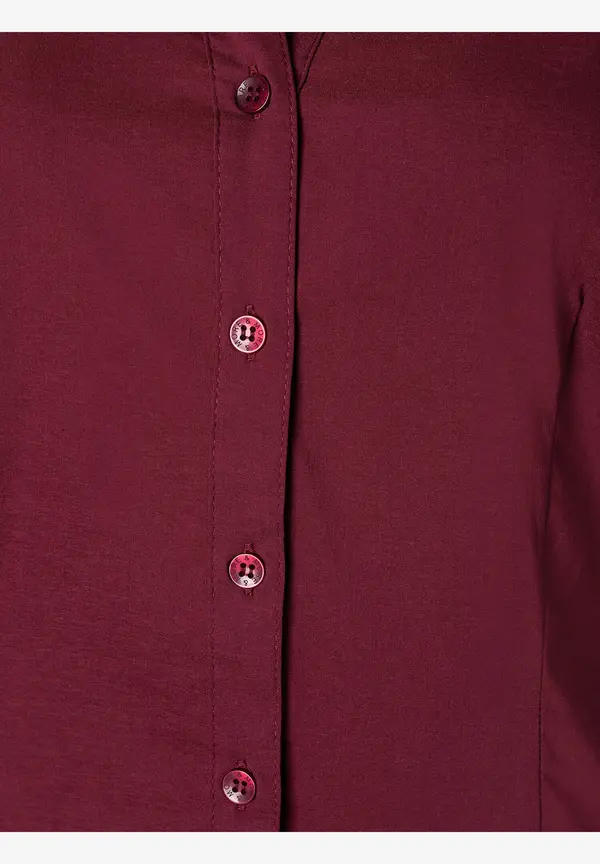 More & More Businessbluse BILLA, bordeaux, Herbst-Kollektion Top Angebot