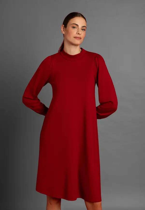 More & More Jerseykleid, rot, Herbst-Kollektion Zeitlich begrenztes Angebot