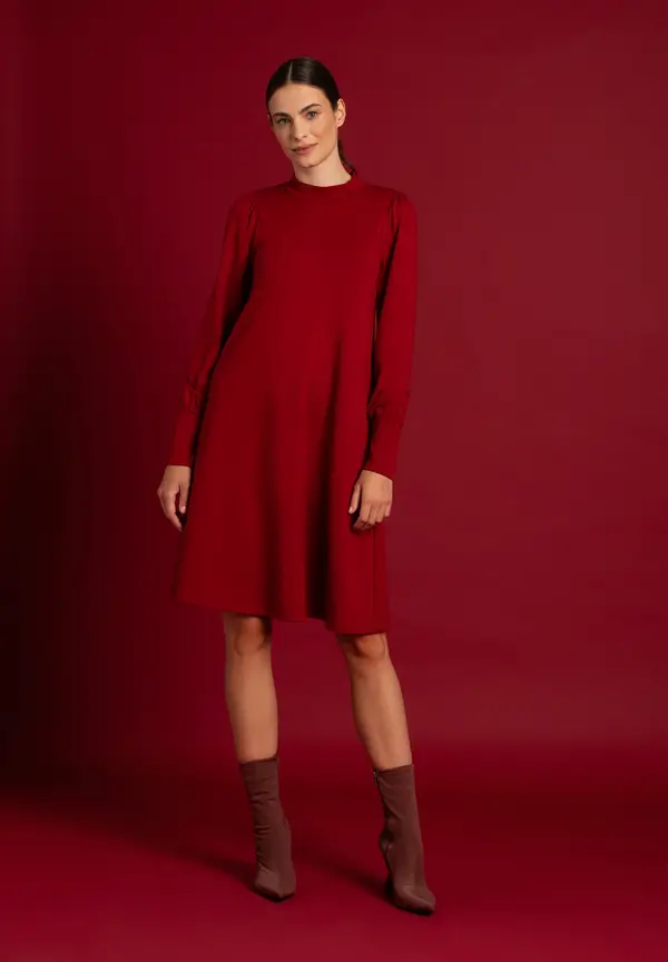 More & More Jerseykleid, rot, Herbst-Kollektion Zeitlich begrenztes Angebot
