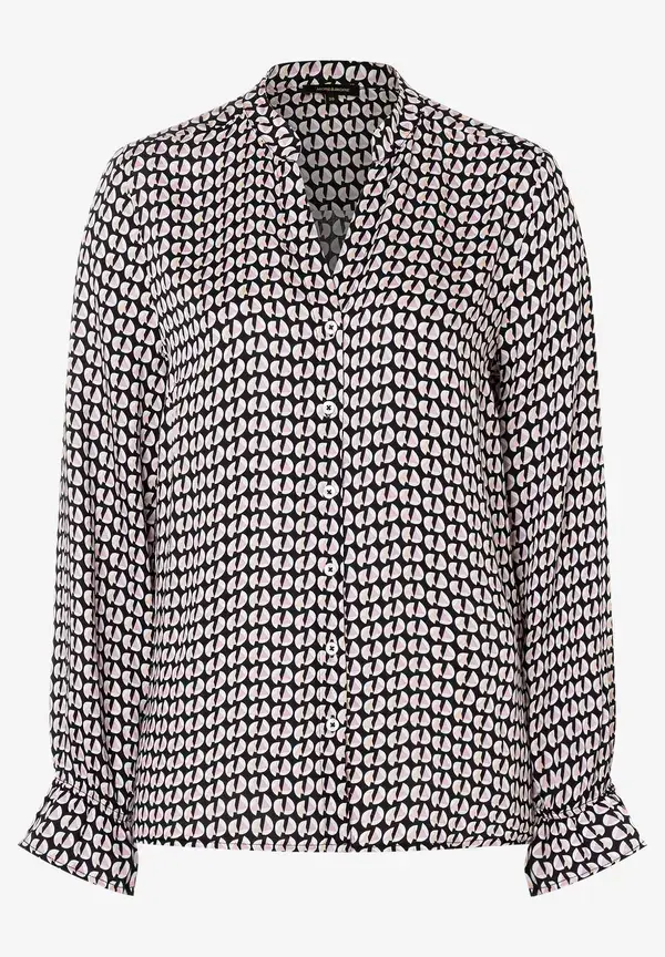 More & More Viskosebluse, grafischer Print, Herbst-Kollektion Tiefpreis