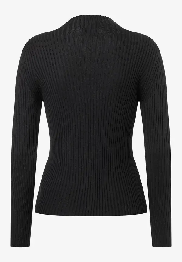 More & More Rippstrick-Pullover, schwarz, Herbst-Kollektion Super Sparpreis
