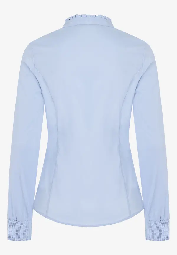 More & More Baumwoll/Stretch Bluse, hellblau, Sommer-Kollektion Sonderangebot der Fabrik