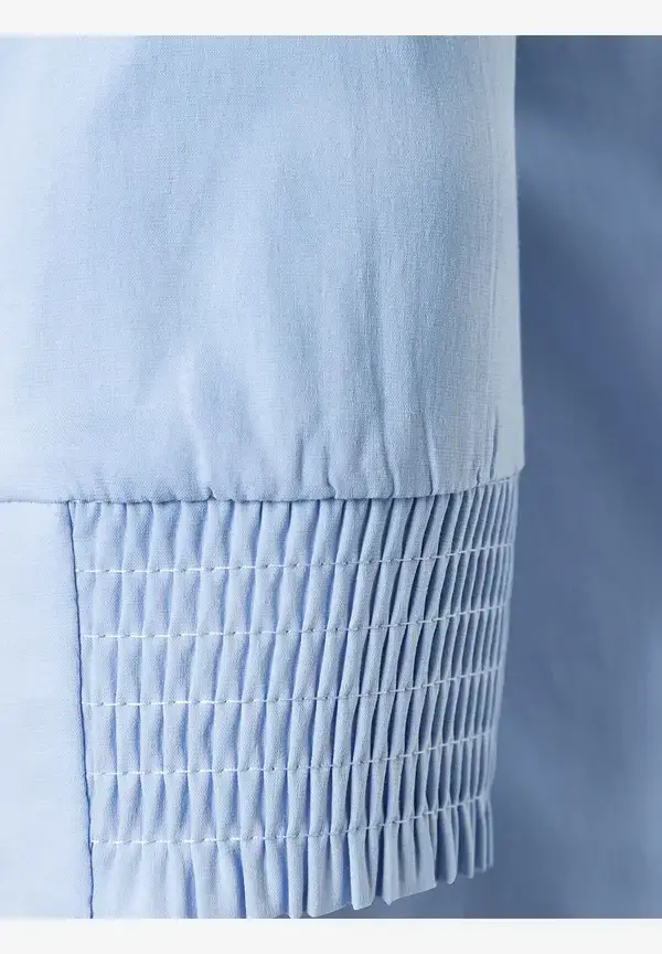 More & More Baumwoll/Stretch Bluse, hellblau, Sommer-Kollektion Sonderangebot der Fabrik