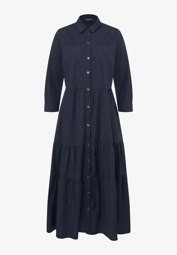 More & More langes Hemdblusenkleid, marine, Frühjahrs-Kollektion 50% Rabatt mit kostenlosem Versand