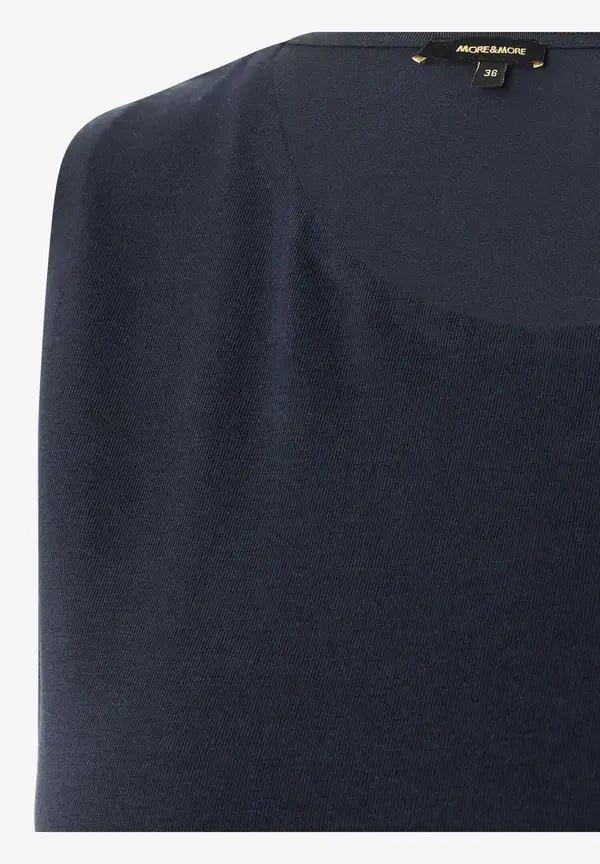 More & More Baumwoll/Stretch Top, marine, Frühjahrs-Kollektion Begrenzt auf 3 Tage