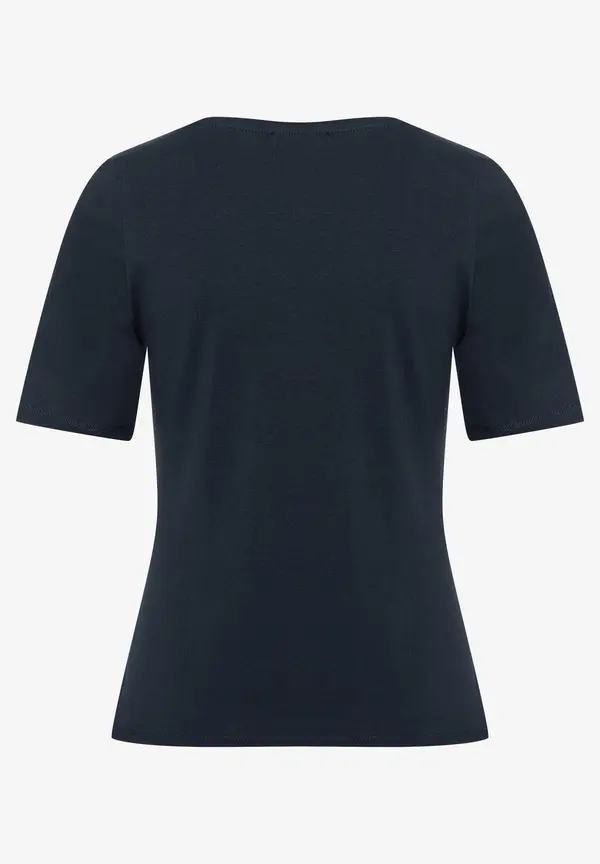 More & More T-Shirt mit U-Boot Ausschnitt, marine, Frühjahrs-Kollektion 50% Rabatt für begrenzte Zeit