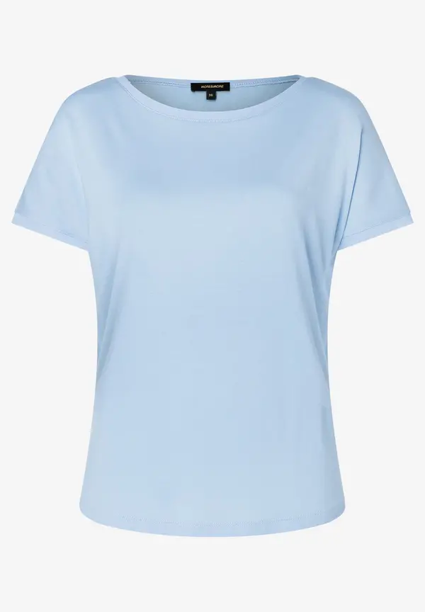 More & More T-Shirt mit Chiffonkante, hellblau, Frühjahrs-Kollektion Auslauf