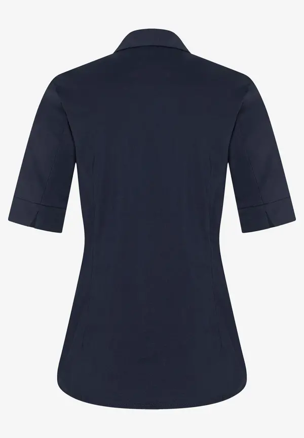 More & More Baumwoll/Stretch Bluse, marine Verkauf