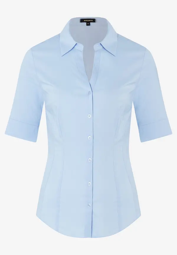 More & More Baumwoll/Stretch Bluse, hellblau Angebote