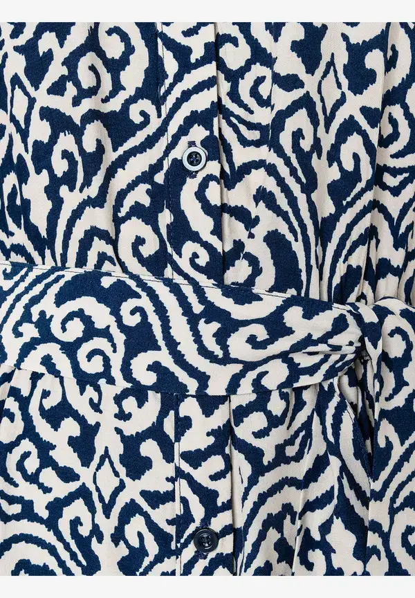 More & More Viskosekleid, Ornament-Print, Frühjahrs-Kollektion Schlussverkauf