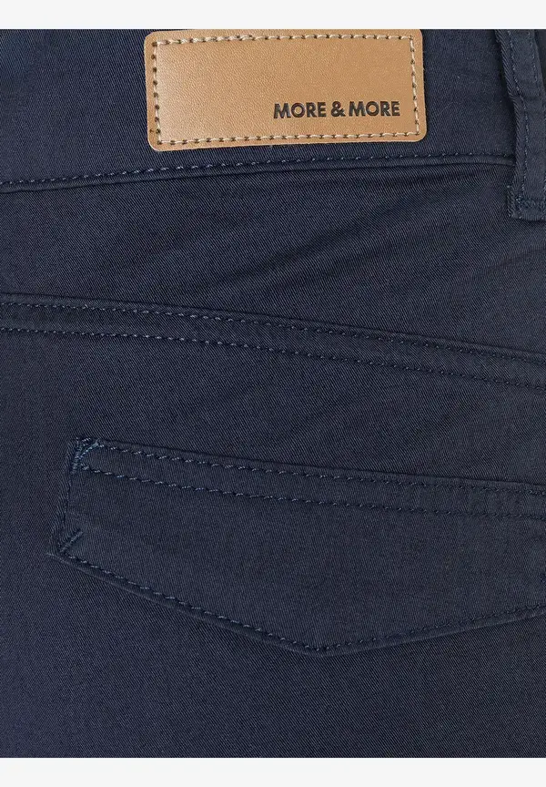 More & More Chino, marine, Frühjahrs-Kollektion Fabrikverkauf