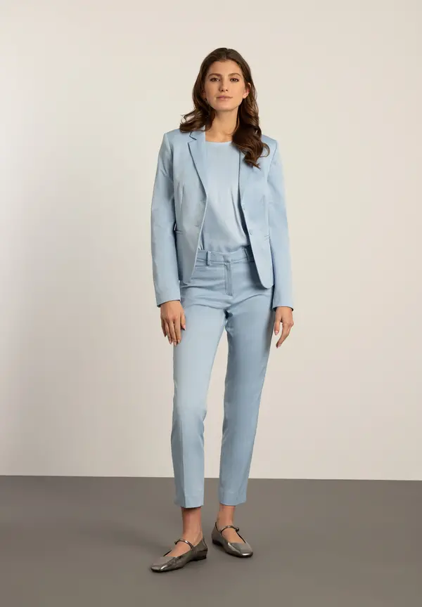 More & More Blazer mit feiner Struktur, hellblau, Frühjahrs-Kollektion Blitzverkäufe