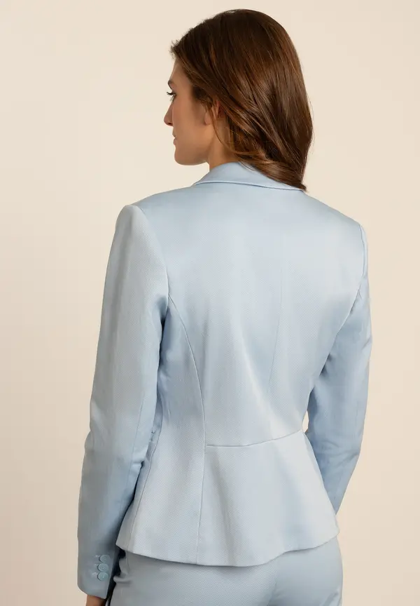 More & More Blazer mit feiner Struktur, hellblau, Frühjahrs-Kollektion Blitzverkäufe