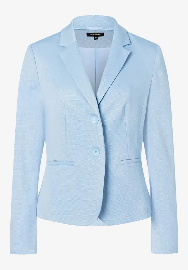 More & More Blazer mit feiner Struktur, hellblau, Frühjahrs-Kollektion Blitzverkäufe