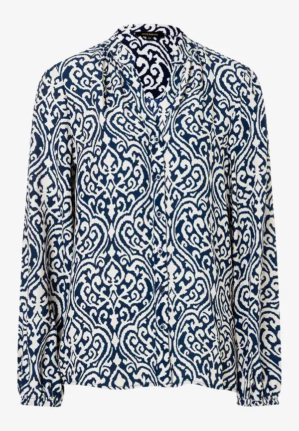 More & More Viskosebluse, Ornament-Print, Frühjahrs-Kollektion Fabrikpreis