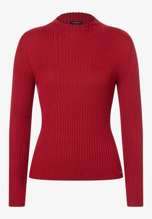 More & More Rippstrick-Pullover, rot, Herbst-Kollektion Versandkostenfrei