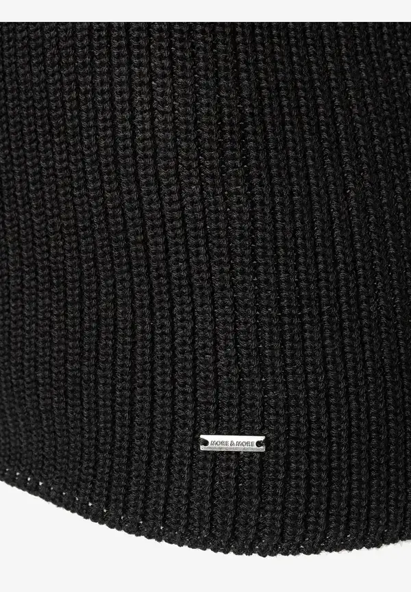 More & More Rippstrick-Pullover, schwarz, Herbst-Kollektion Flash Sale
