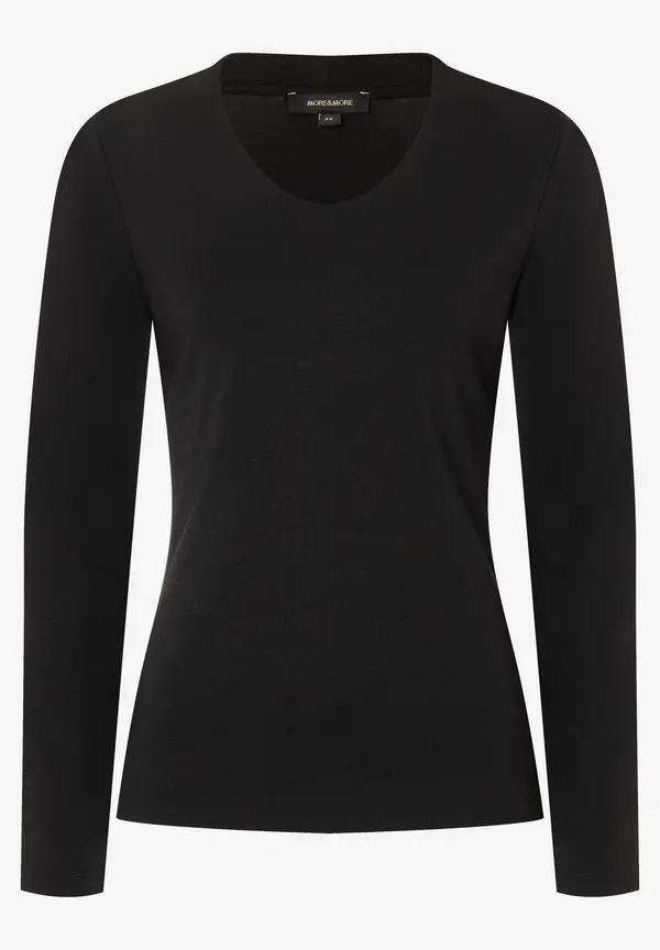More & More Langarmshirt, schwarz, Herbst-Kollektion Begrenztes Angebot