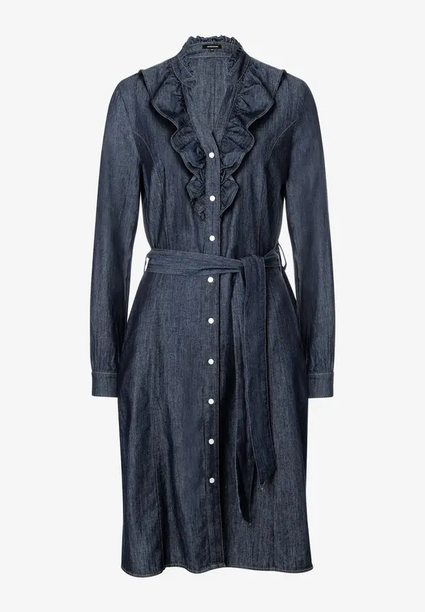 More & More feminines Jeanskleid, dark blue denim Exklusivangebot