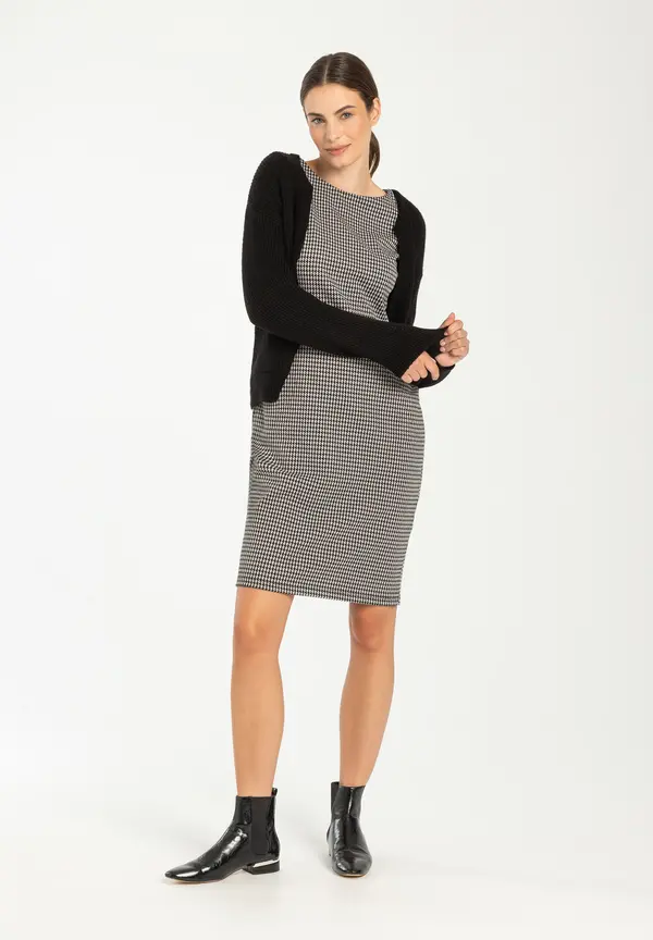 More & More Rippen-Strickjacke, schwarz, Herbst-Kollektion Preisnachlass