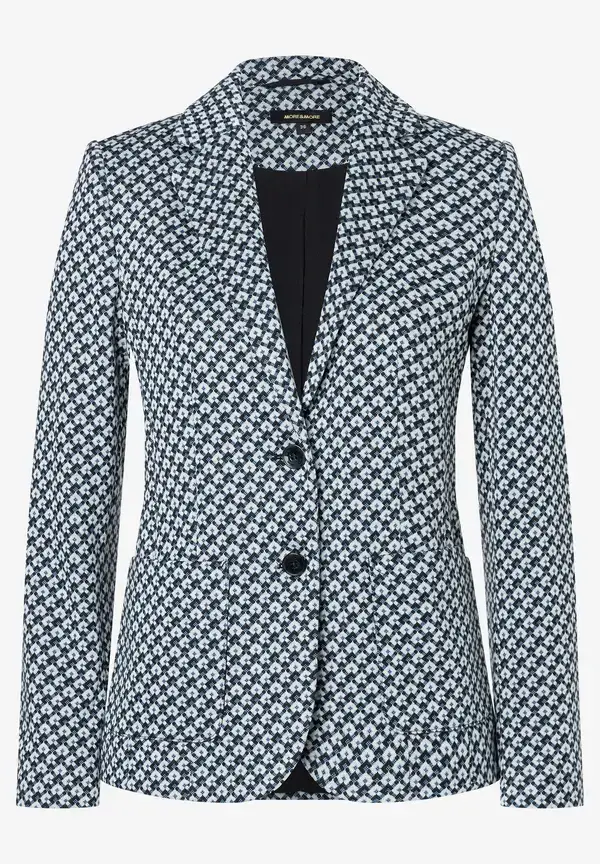 More & More Jerseyblazer, Mini-Jacquard Valentinstagsangebot