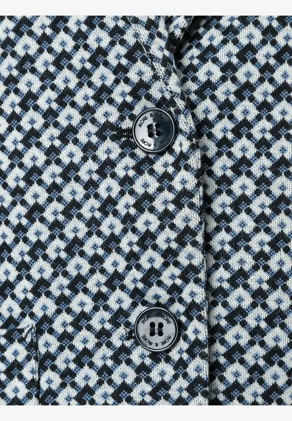 More & More Jerseyblazer, Mini-Jacquard Valentinstagsangebot