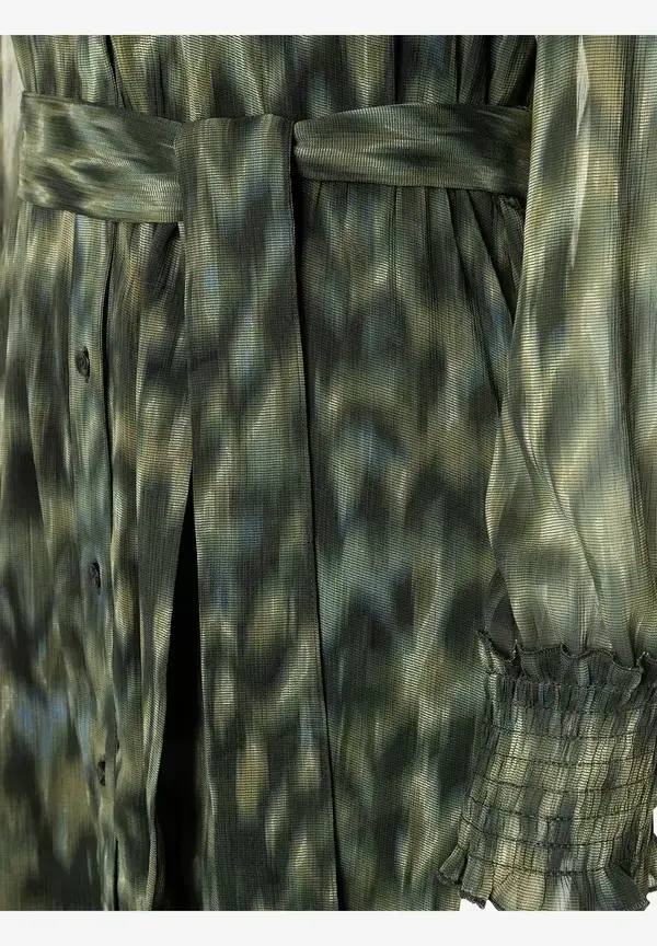 More & More Chiffon Maxikleid, New Animal-Print Heißer Verkauf