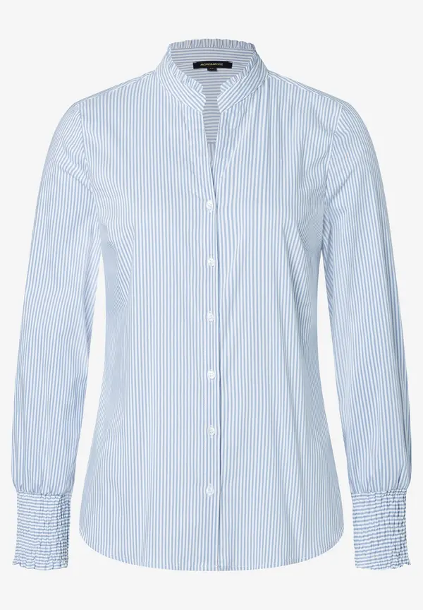 More & More Streifenbluse, hellblau/weiß Top Angebot