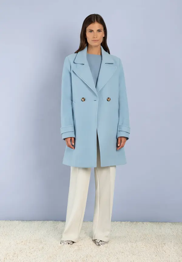 More & More Kurzmantel, hellblau, Herbst-Kollektion Zeitlich begrenztes Angebot