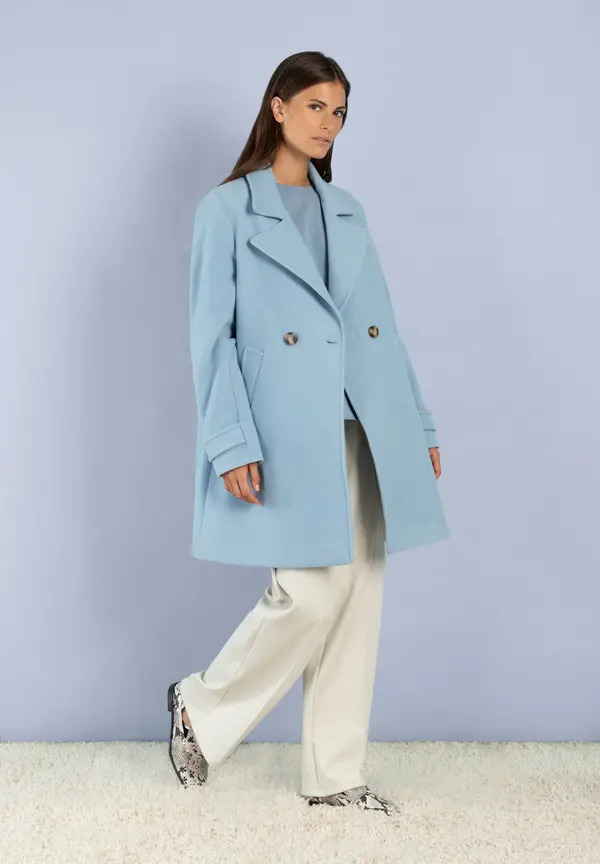 More & More Kurzmantel, hellblau, Herbst-Kollektion Zeitlich begrenztes Angebot