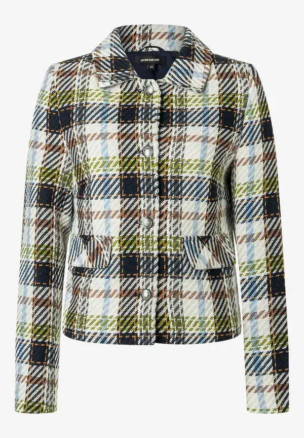 More & More kurze Blazerjacke, Maxi-Karo Blitzangebot