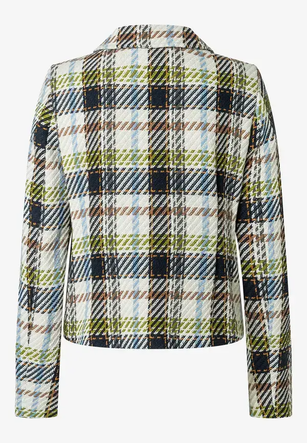 More & More kurze Blazerjacke, Maxi-Karo Blitzangebot