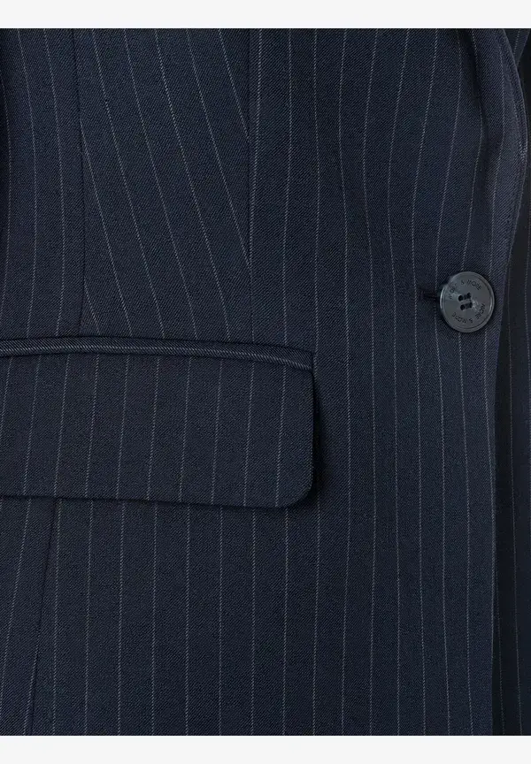More & More Nadelstreifenblazer, marine VIP-Rabatte