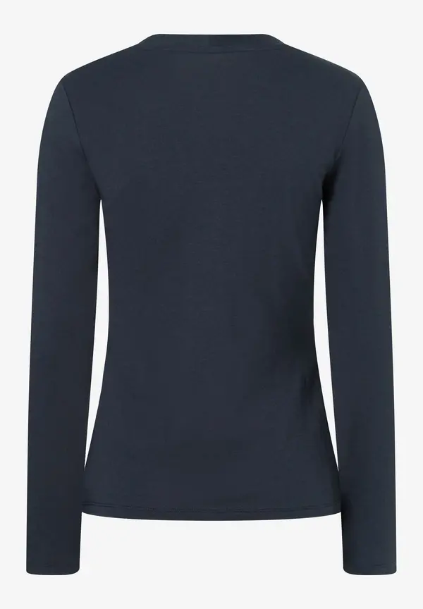More & More Langarmshirt, marine Bis zu 50% Rabatt