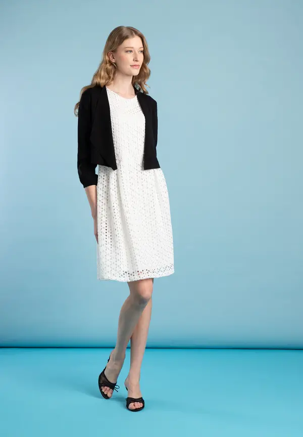 More & More kurzer Cardigan, schwarz, Frühjahrs-Kollektion Sonderangebot der Fabrik
