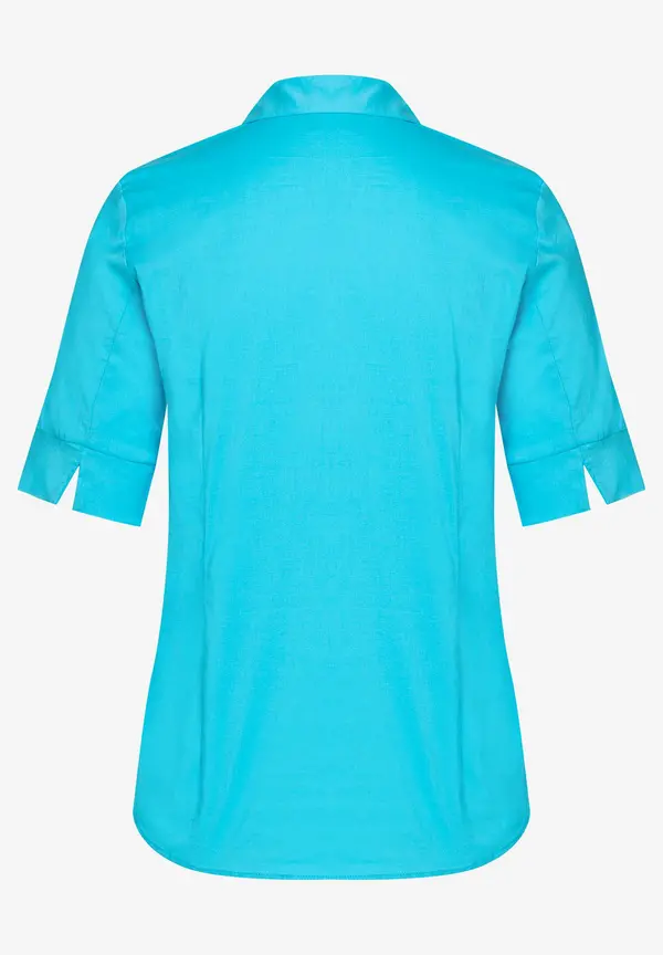 More & More Baumwoll/Stretch Bluse, türkis, Frühjahrs-Kollektion Vierteljährliche Förderung