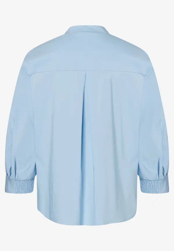 More & More Baumwoll/Stretch Bluse, light skyblue, Frühjahrs-Kollektion Rabatte dieses Monats