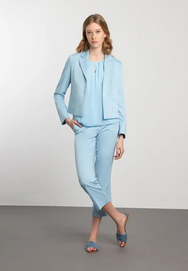 More & More kurzer Blazer, light skyblue, Frühjahrs-Kollektion 2025