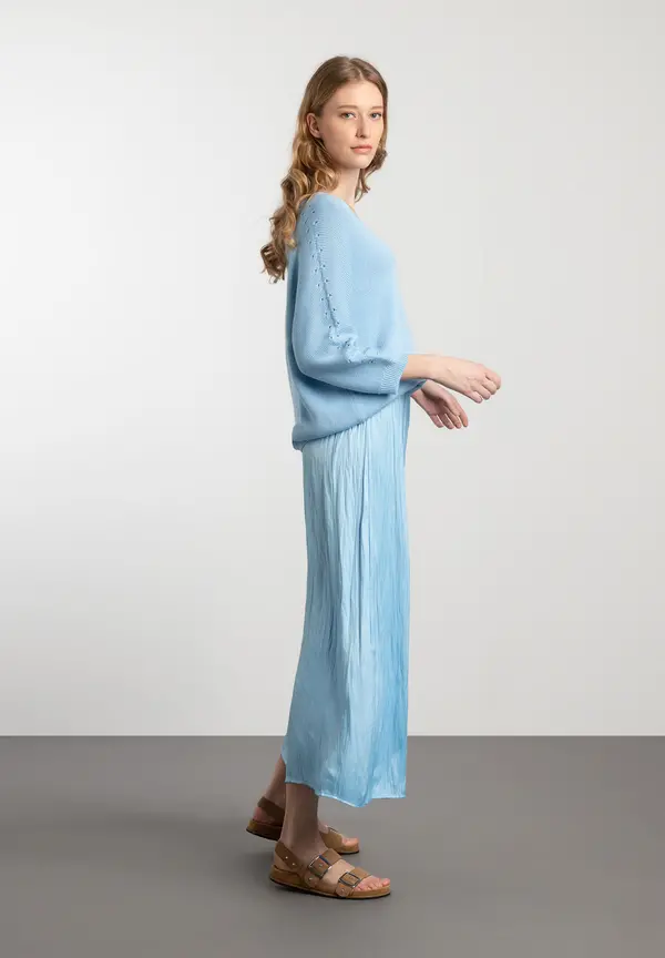 More & More Satinrock, light skyblue, Frühjahrs-Kollektion Online