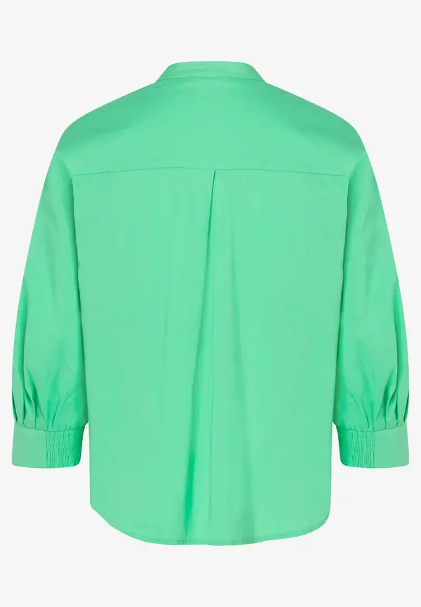 More & More Baumwoll/Stretch Bluse, march green, Frühjahrs-Kollektion Hotsell