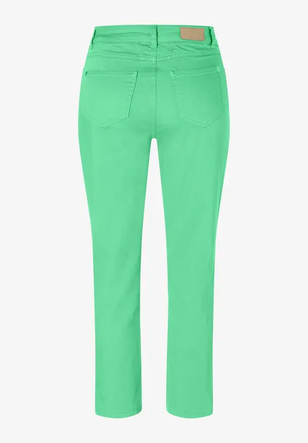 More & More verkürzte Coloured Denim, march green, Frühjahrs-Kollektion im Angebot