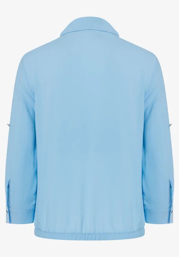 More & More Sportive Bluse, light skyblue, Frühjahrs-Kollektion Fabrikpreis