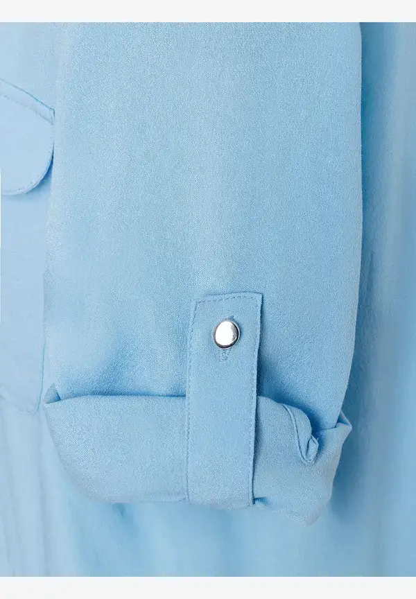 More & More Sportive Bluse, light skyblue, Frühjahrs-Kollektion Fabrikpreis