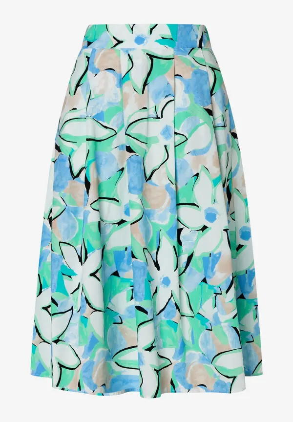 More & More Baumwollrock, Blumenprint, Frühjahrs-Kollektion Sonderangebot